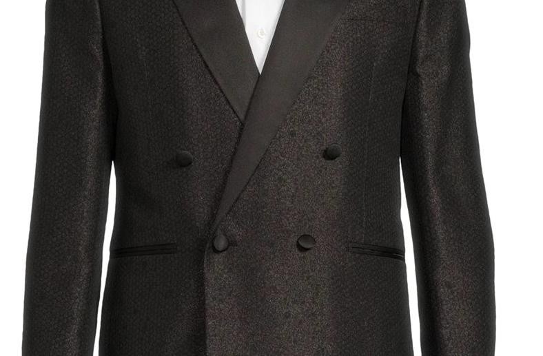 Karl Lagerfeld Modern fit Double Breasted Tuxedo Jacket 40 NEW $495 ASTE2LSB0009