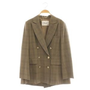 Diagram Grace Continental 25AW Brown Multi Women’s Tailored Jacket, Size 36