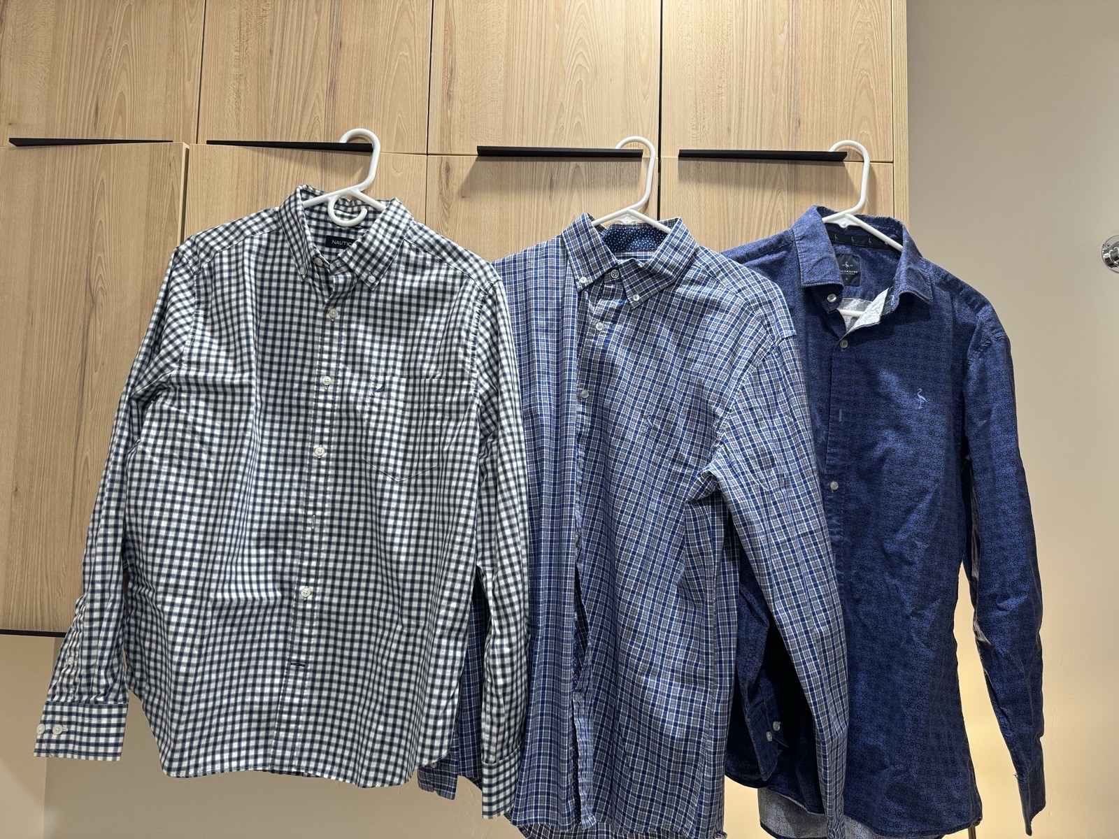 Men’s Large Shirt Lot 3 Nautica TailorByrd Long Sleeve Button Down