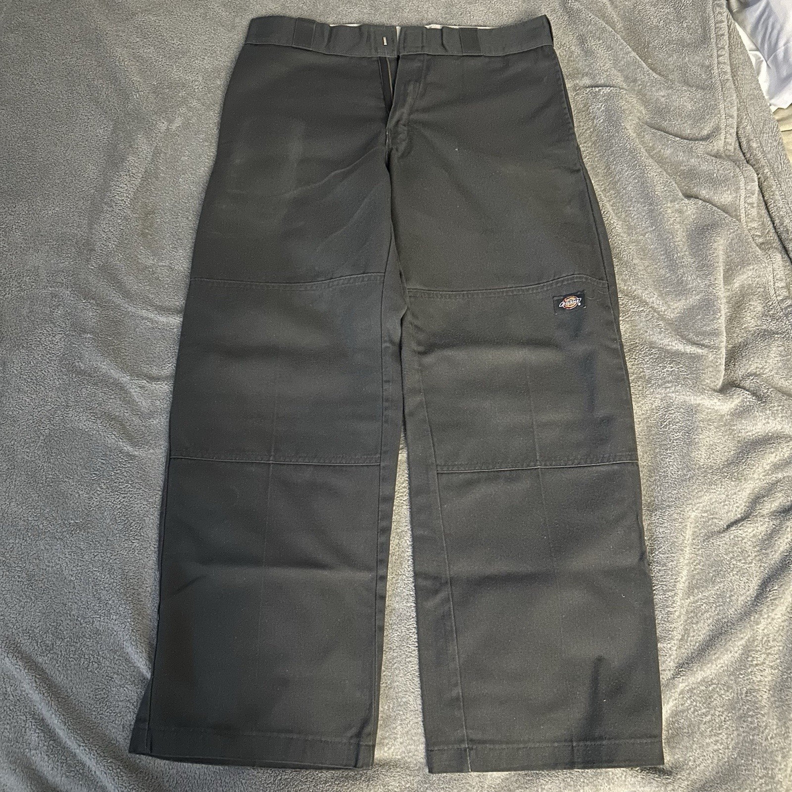 Double Knees Dickies Grey Loose Fit Pants 32×30 Workwear Baggy Skater