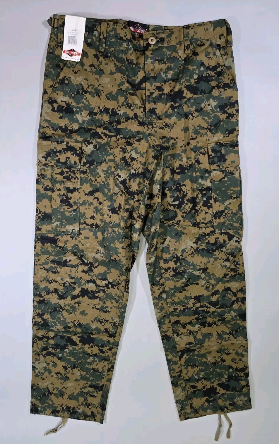 Tru-Spec Pants MARPAT WOODLAND DIGITAL CAMO 65/35 POLY/COTTON TWILL Medium Reg.
