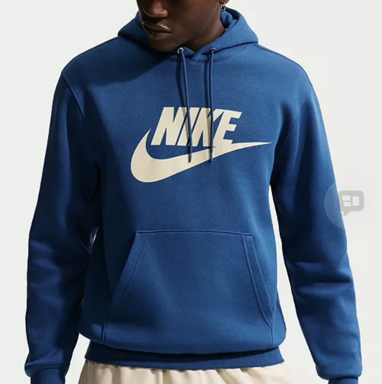 Nike Men’s Club Fleece Standard-Fit Logo-Print Hoodie FN3868-476 Size XXL