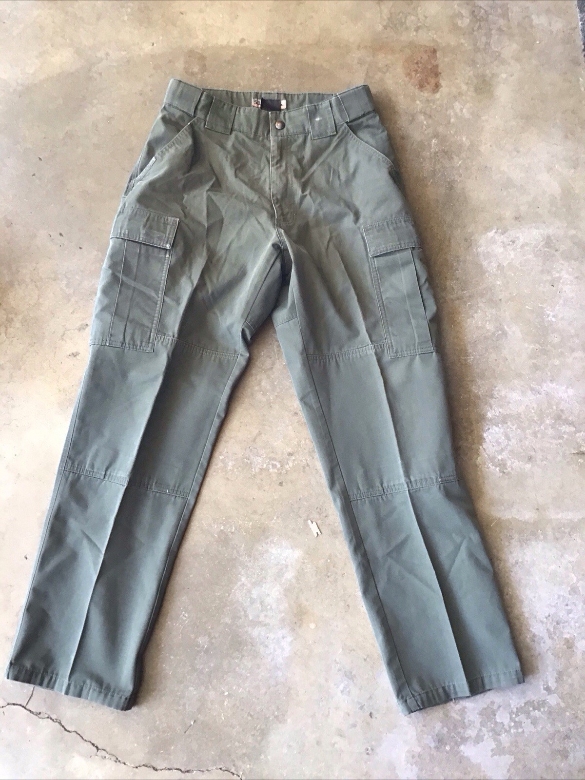 5.11 Tactical Cargo Pants Olive Drab Size 34 x 32 Used 4-3